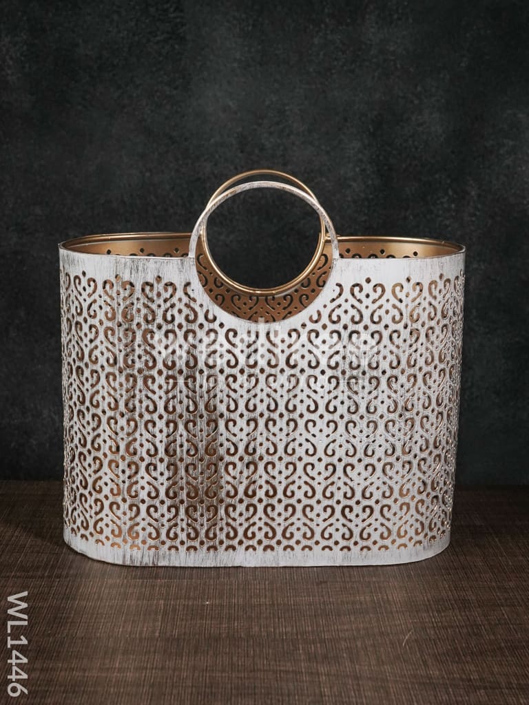 Metal Décor Basket -Small - WL1446