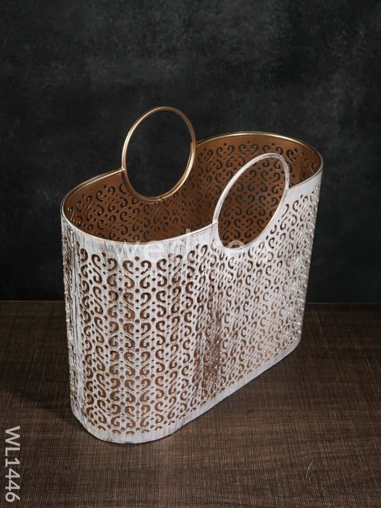 Metal Décor Basket -Small - WL1446