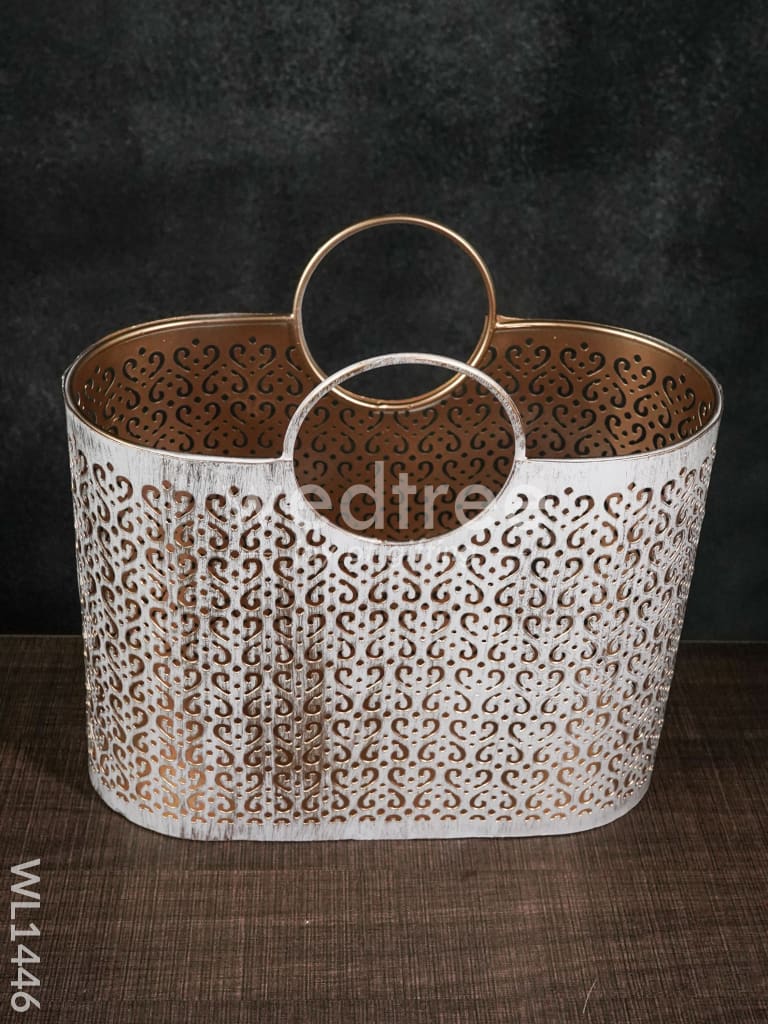 Metal Décor Basket -Small - WL1446
