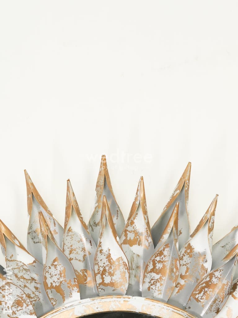Metal Decor Mirror - White - WL4481