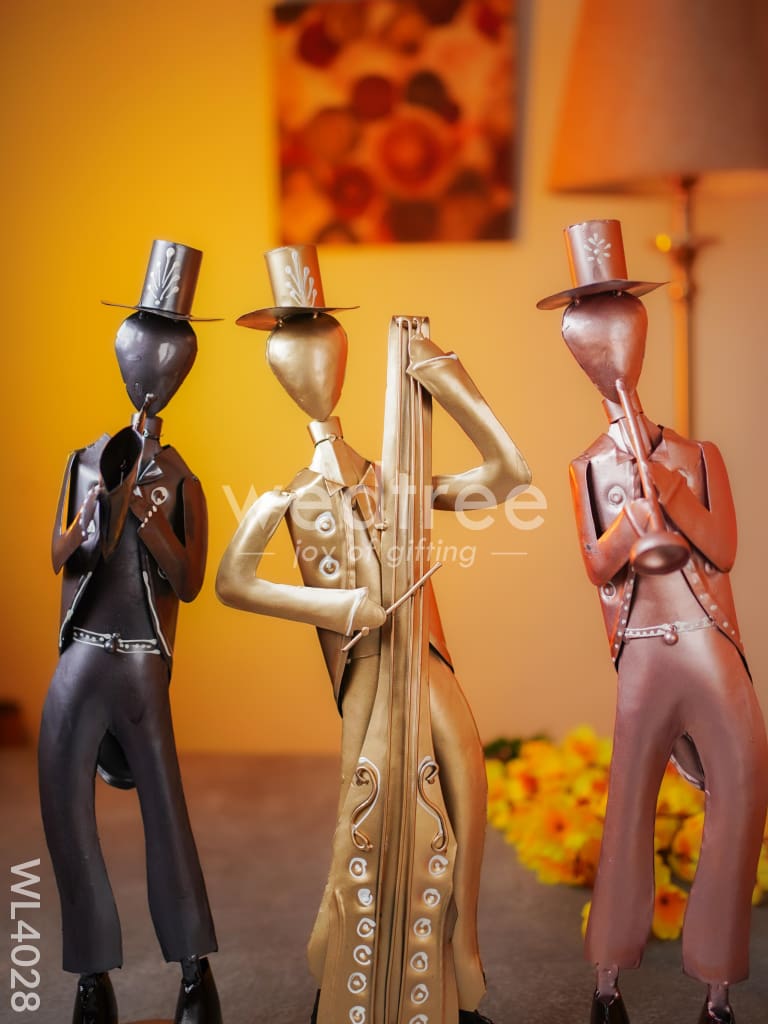 Metal Decor Musicians - Set of 3 - WL4028