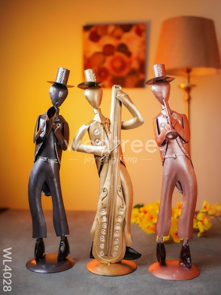 Metal Decor Musicians - Set of 3 - WL4028