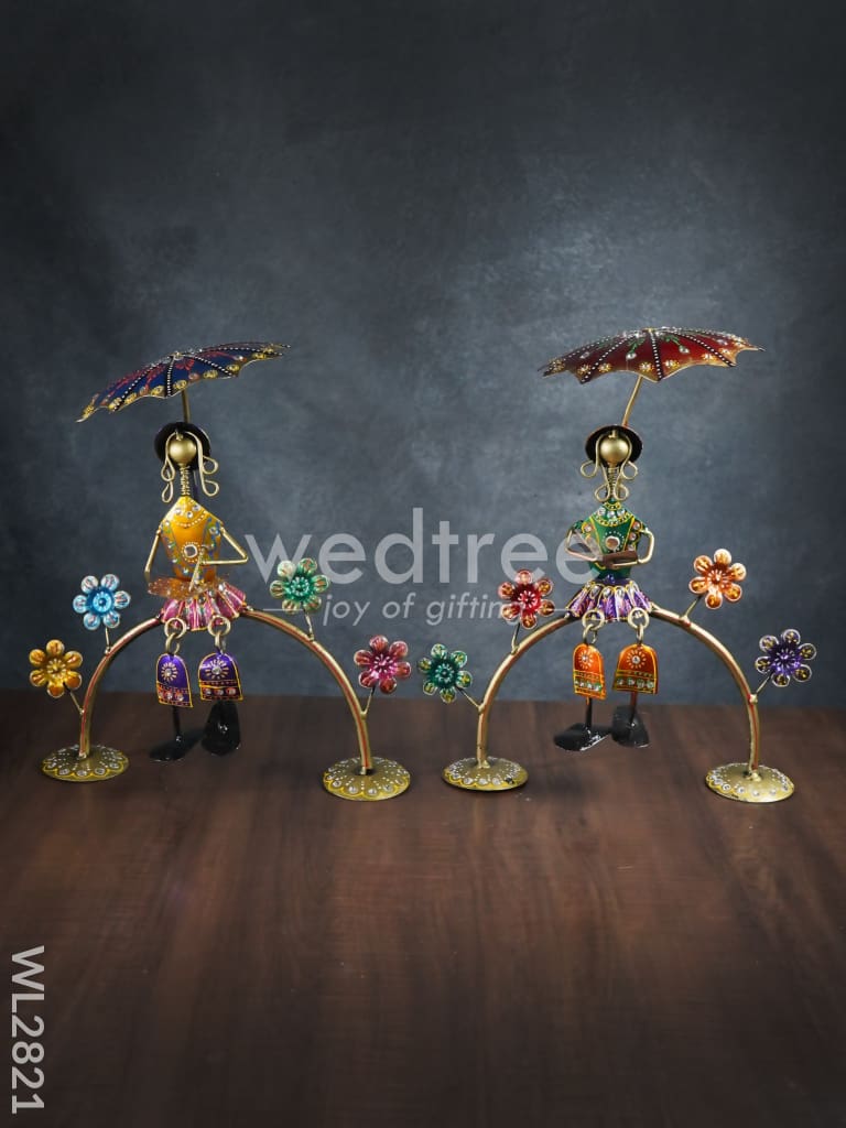 Metal Décor Showpiece - Set of 2 - WL2821