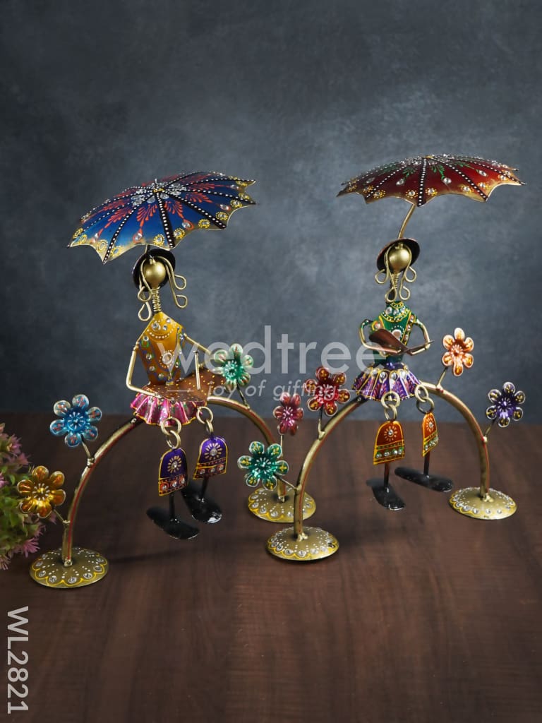 Metal Décor Showpiece - Set of 2 - WL2821