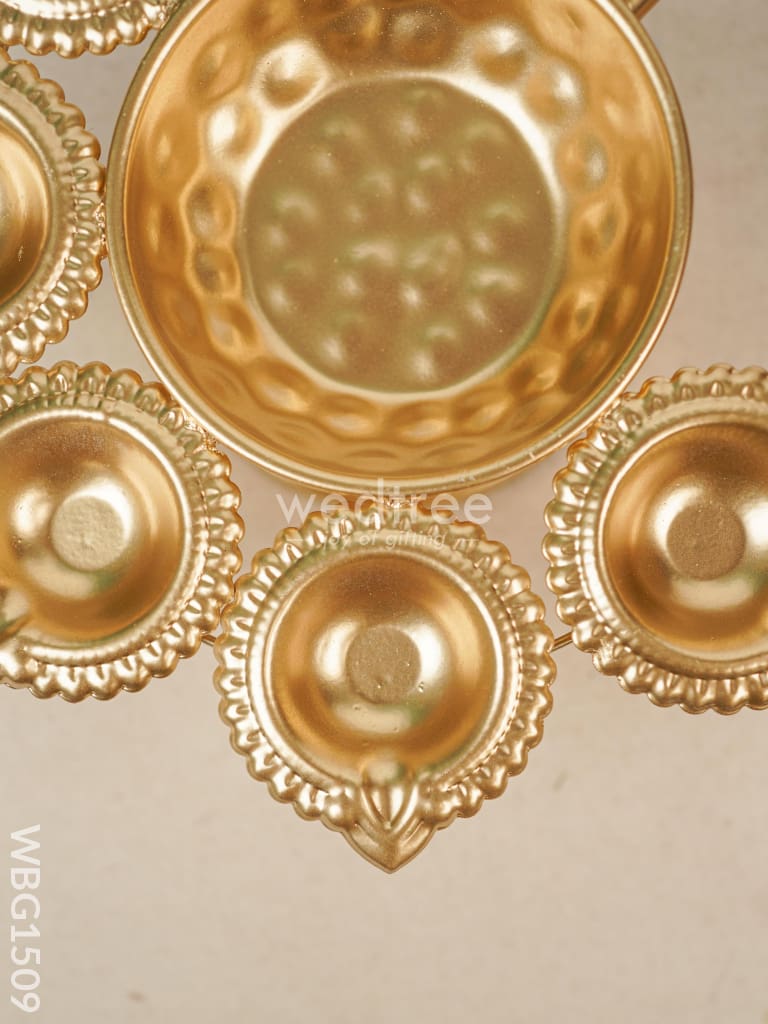 Metal Decor Urli Diya - WBG1509