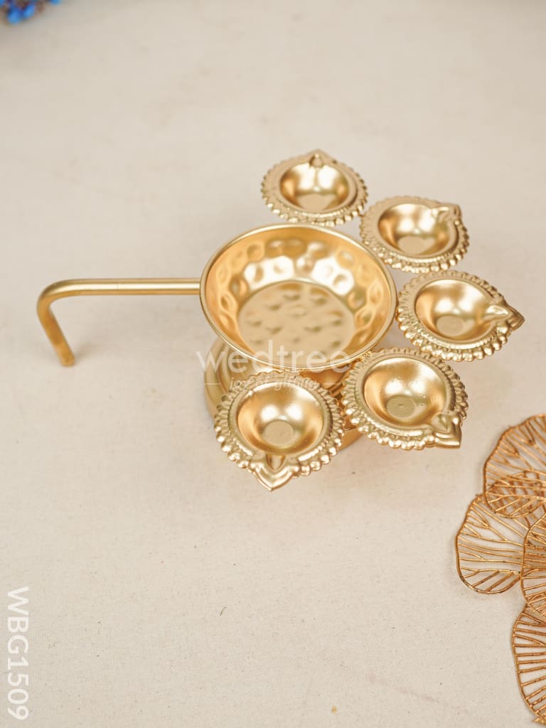 Metal Decor Urli Diya - WBG1509