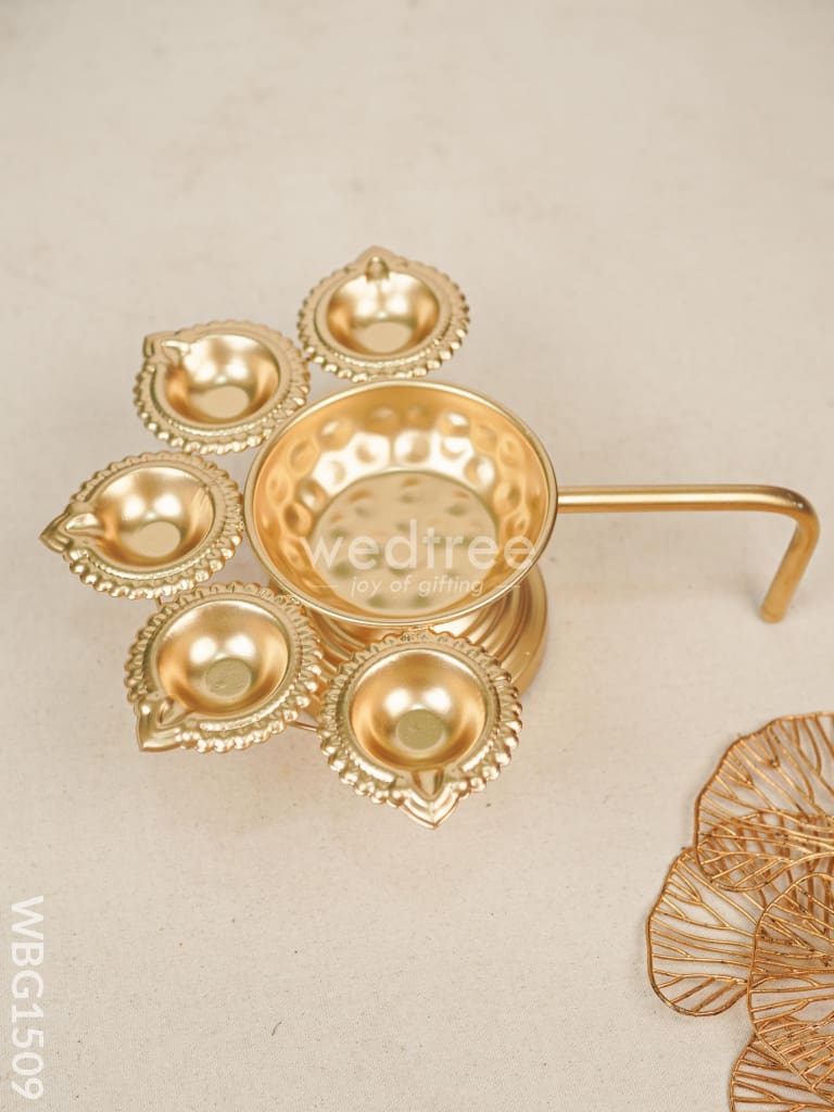Metal Decor Urli Diya - WBG1509