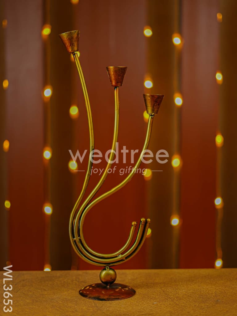 Metal Decorative Candle Holder - WL3653