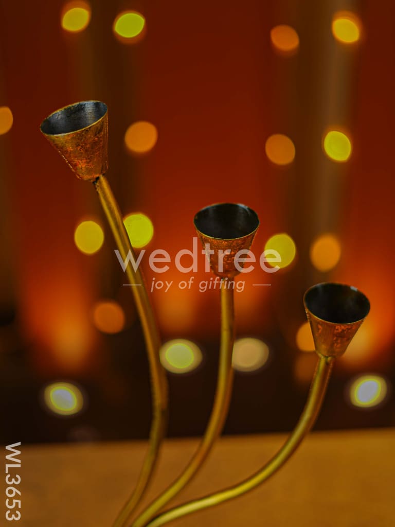 Metal Decorative Candle Holder - WL3653