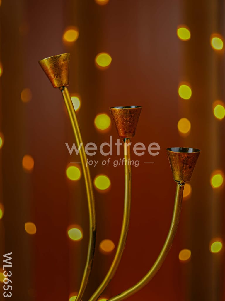 Metal Decorative Candle Holder - WL3653