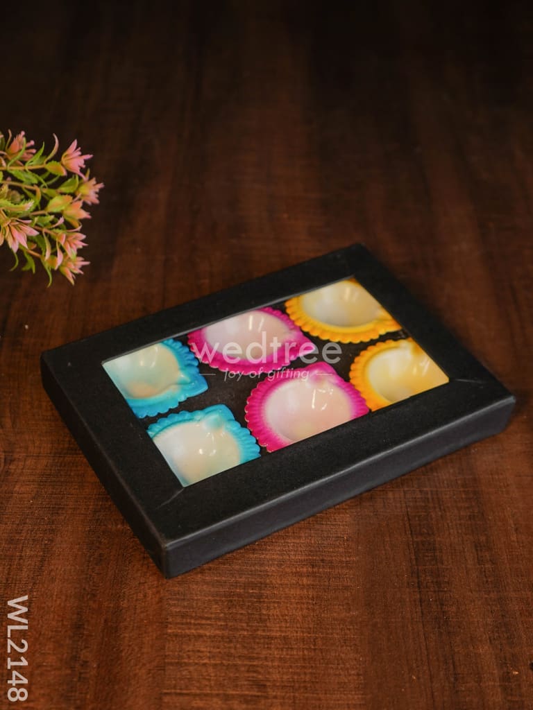 Metal diya ( Set of 6 ) - WL2148