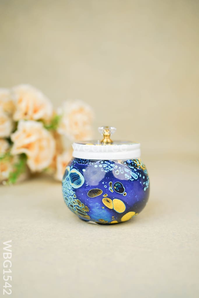 Metal Dry Fruit Jar with Lid - WBG1542