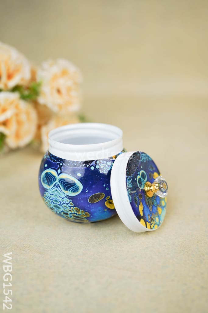 Metal Dry Fruit Jar with Lid - WBG1542