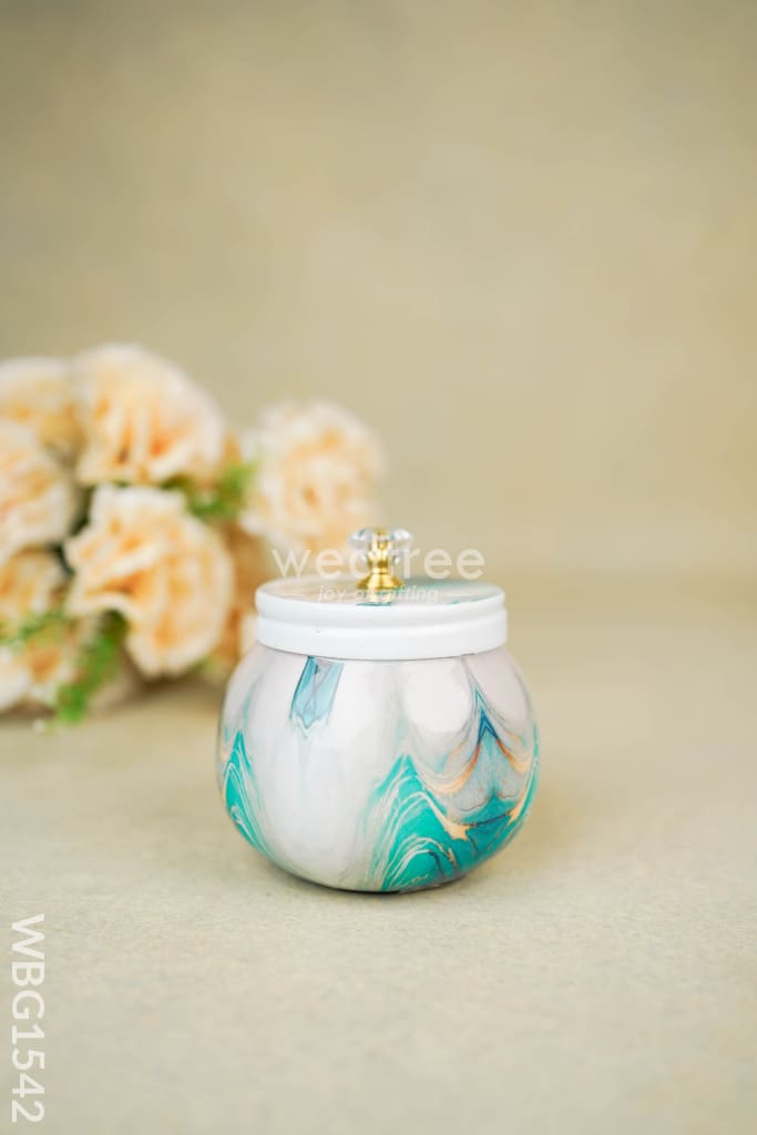 Metal Dry Fruit Jar with Lid - WBG1542