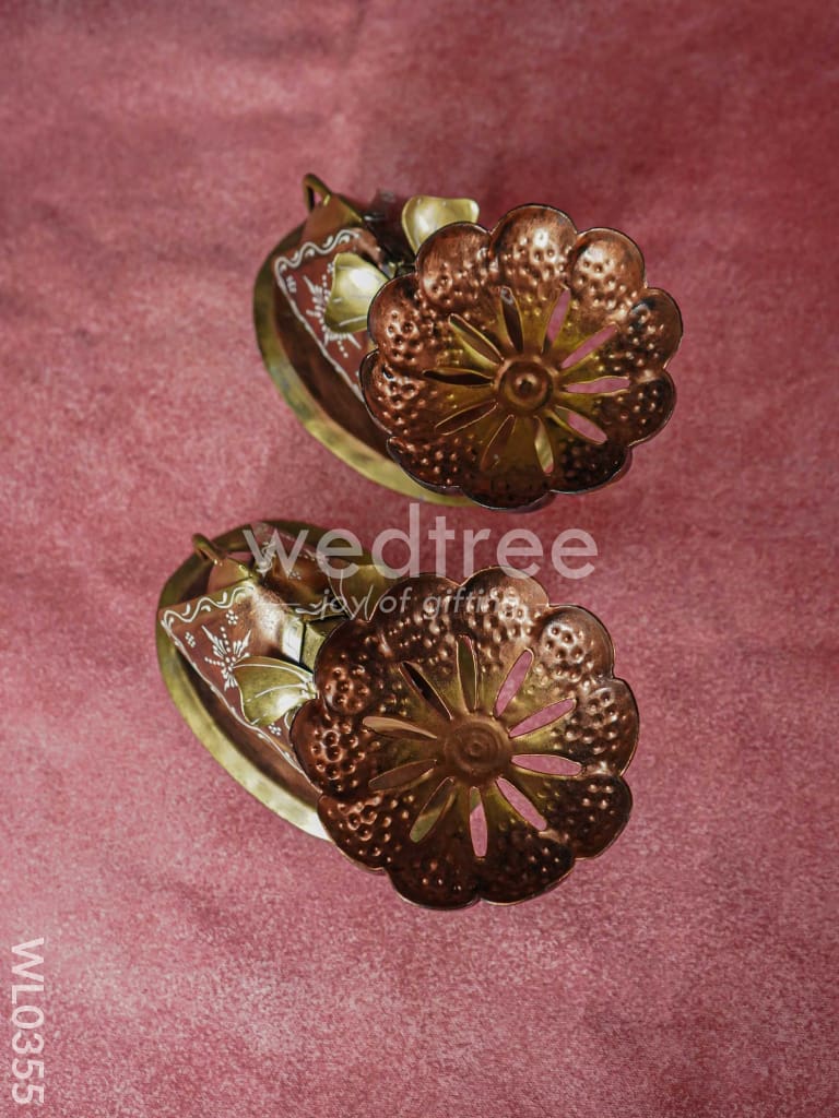 Metal Elephant T-Light holder - Set of 2 - WL0355