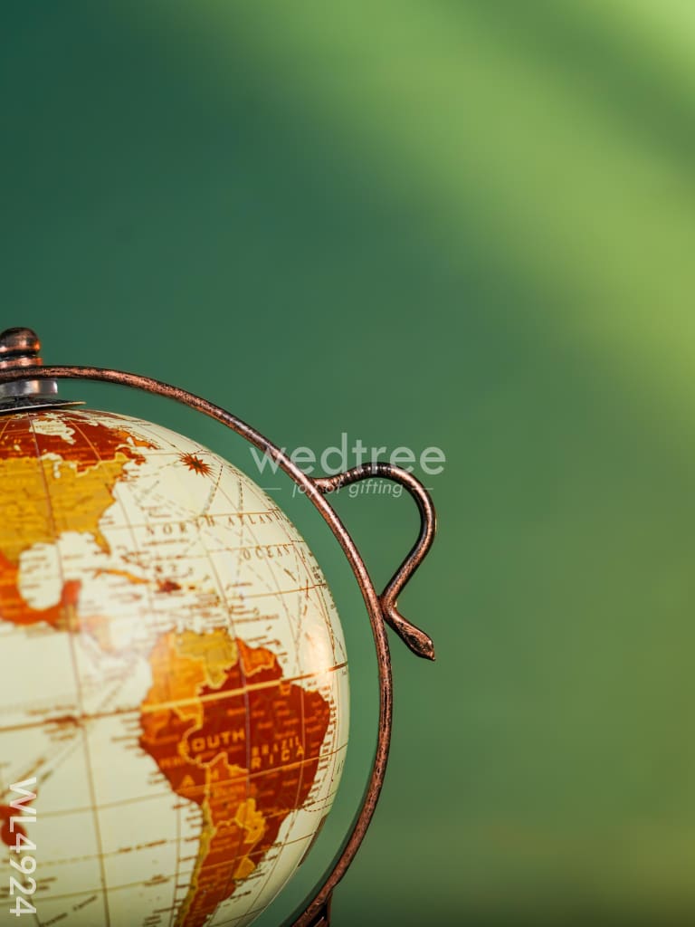 Metal Elephant with Globe - WL4924