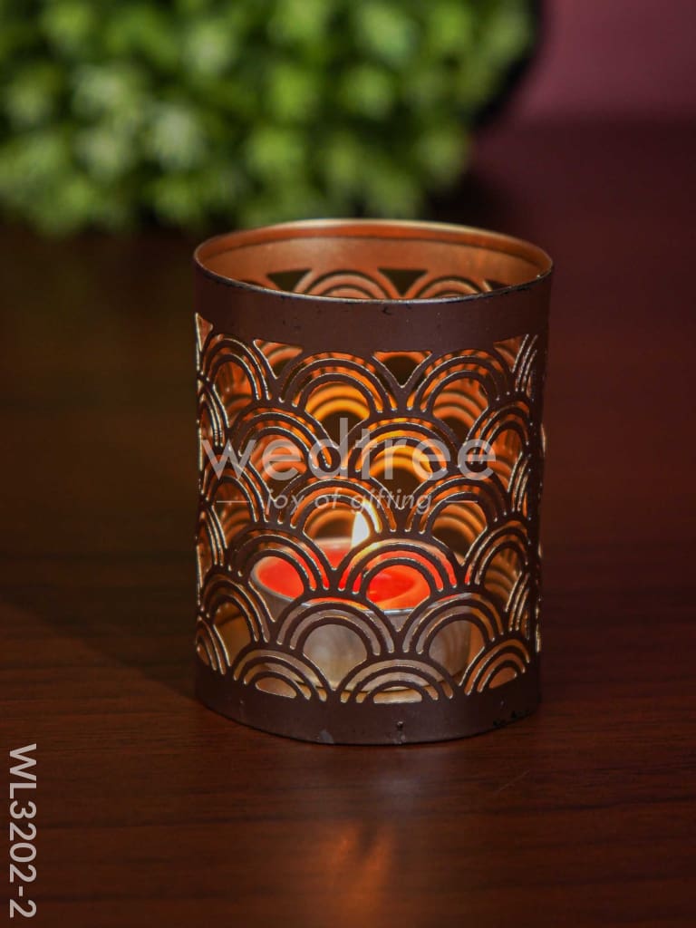 Metal Engraved Votives Set of - 4 - WL3202-2