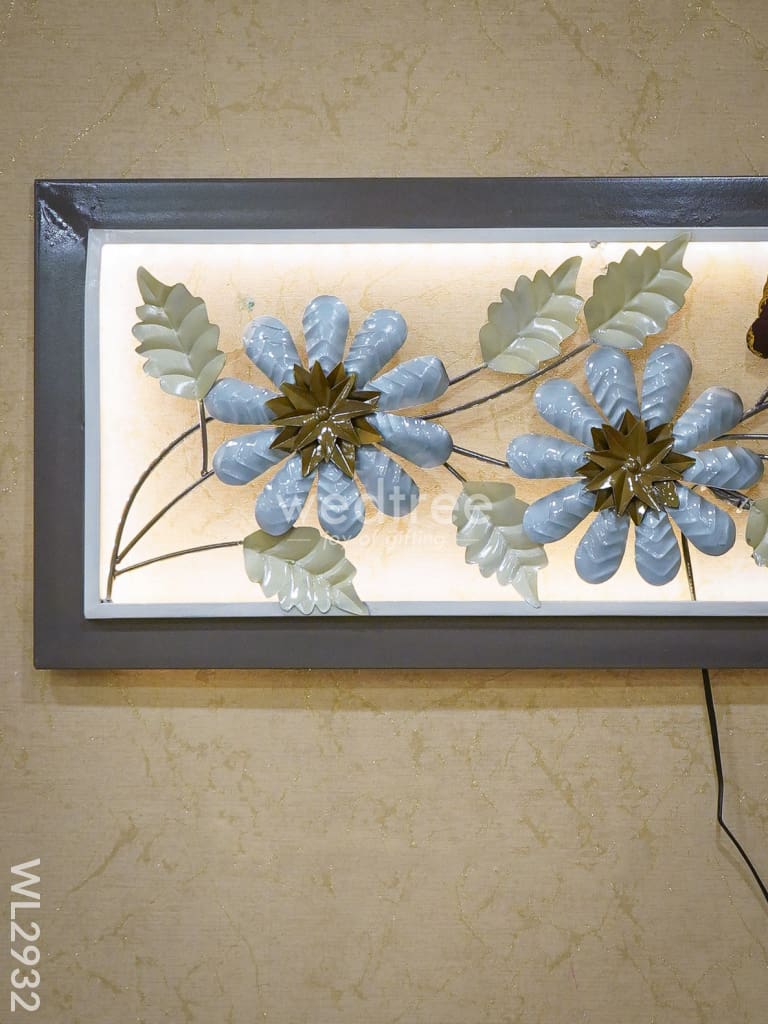 Metal Floral Wall Hanging Frame - WL2932