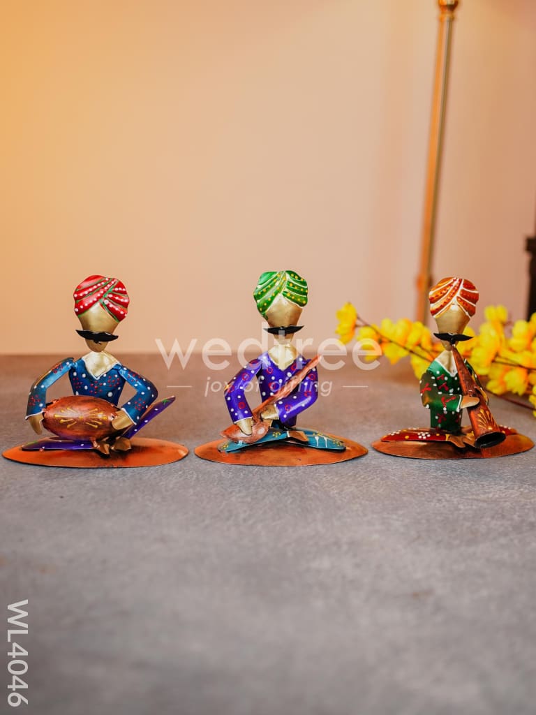 Metal Folk Musicians - Set of 3 - WL4046