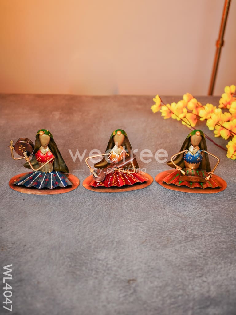 Metal Folk Women Musicians - Set of 3 - WL4047