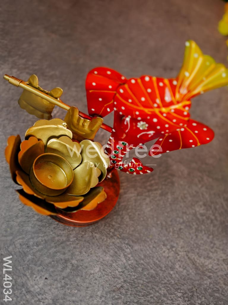 Metal Ganesha T-Light Holder - WL4034