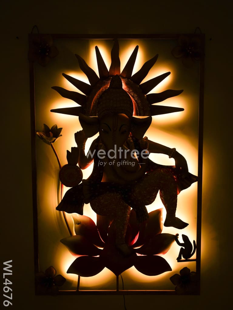 Metal Ganesha Wall Decor - WL4676