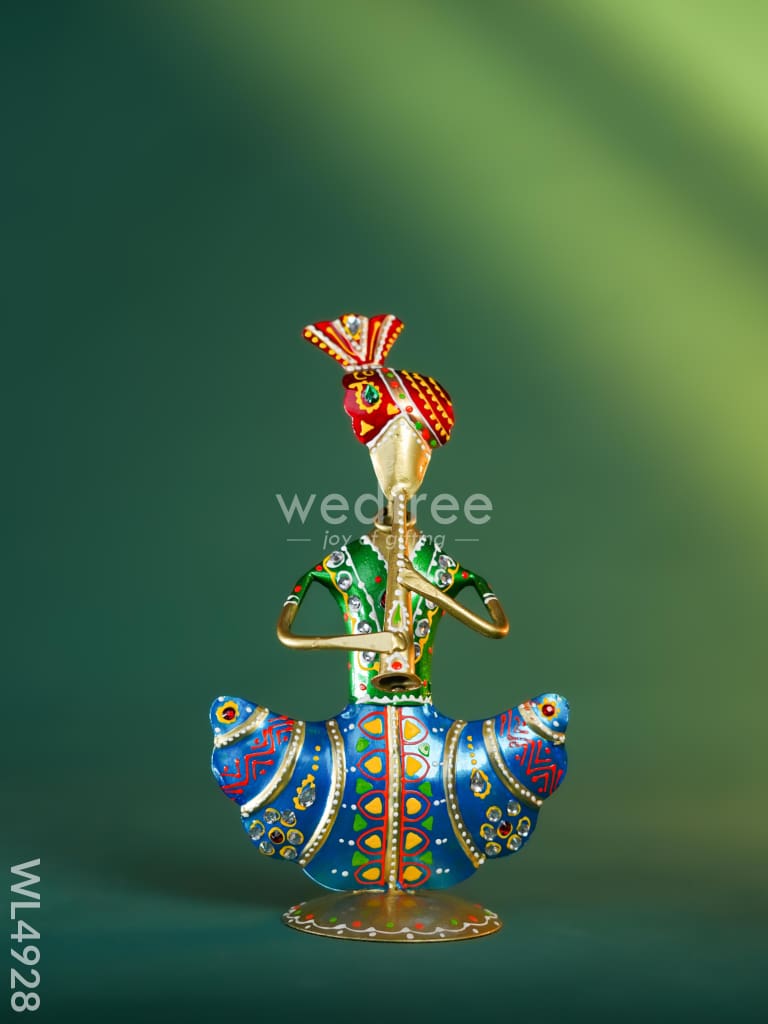 Metal Hand Painted Musicians - Turban Men - Set of 3 - WL4928