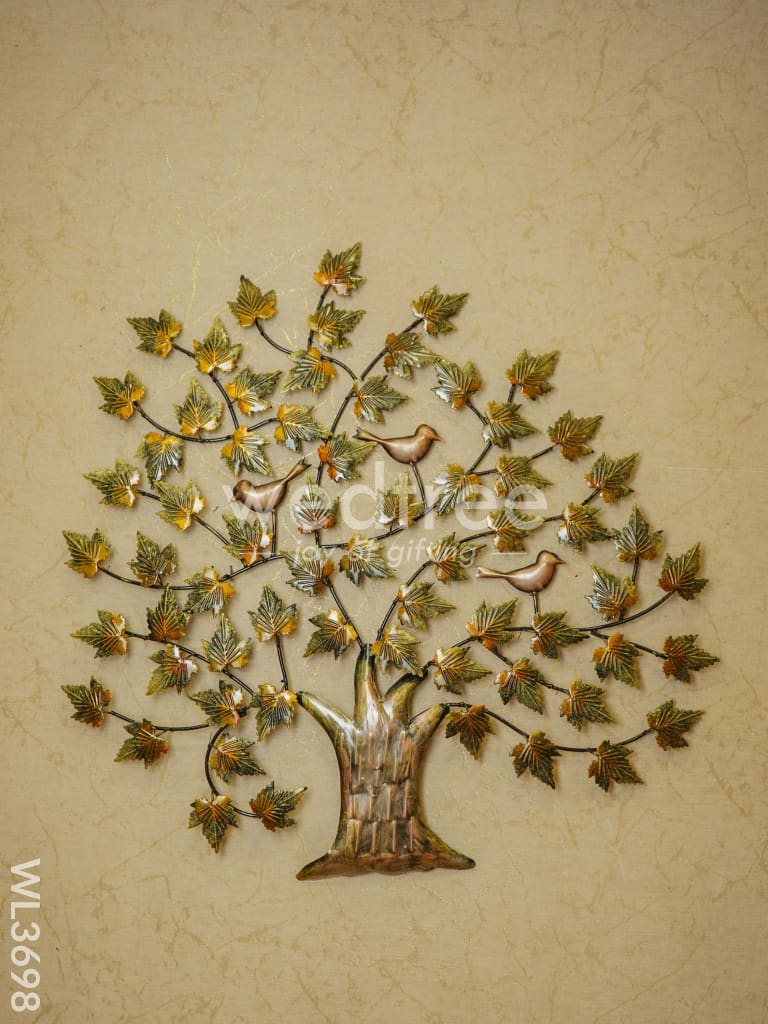 Metal Hand Painted Wall Hanging Tree - WL3698