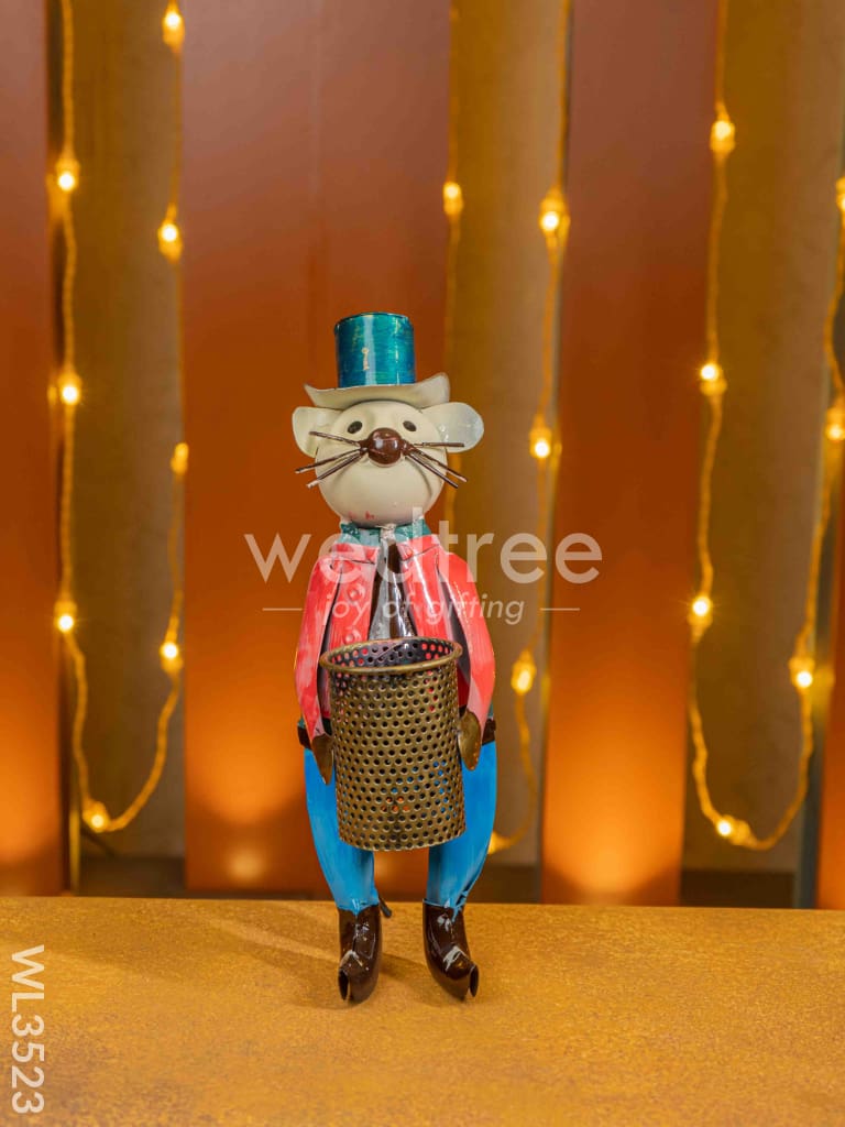 Metal Handpainted Mouse Pen Stand - WL3523