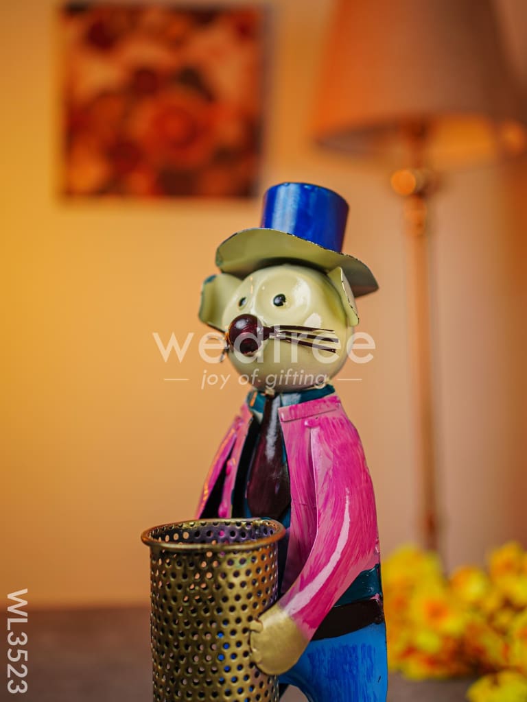 Metal Handpainted Mouse Pen Stand - WL3523