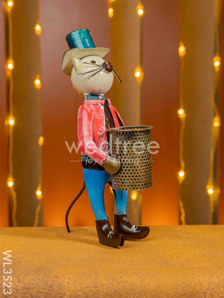 Metal Handpainted Mouse Pen Stand - WL3523