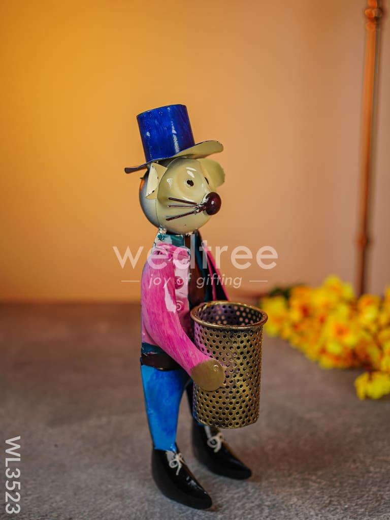 Metal Handpainted Mouse Pen Stand - WL3523