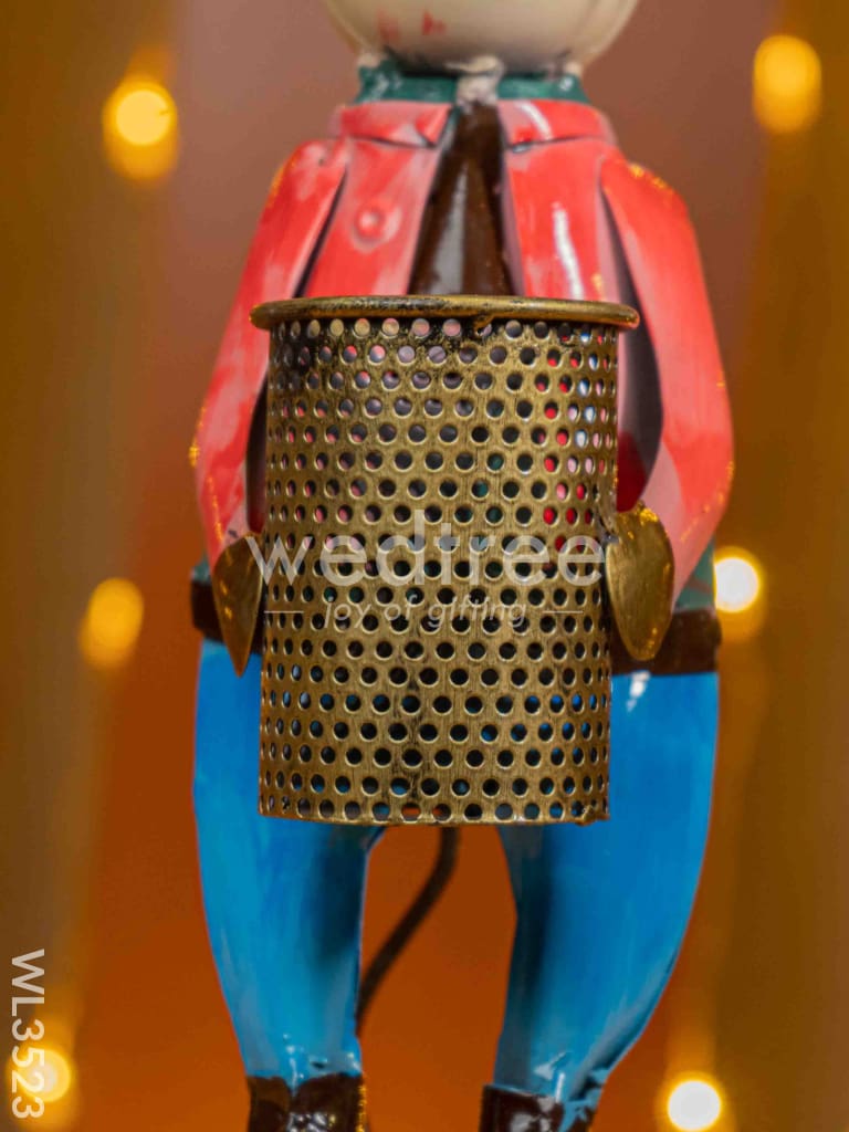 Metal Handpainted Mouse Pen Stand - WL3523
