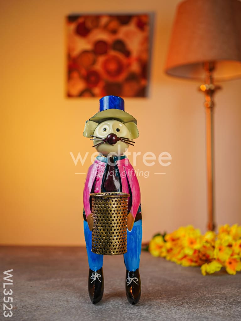 Metal Handpainted Mouse Pen Stand - WL3523