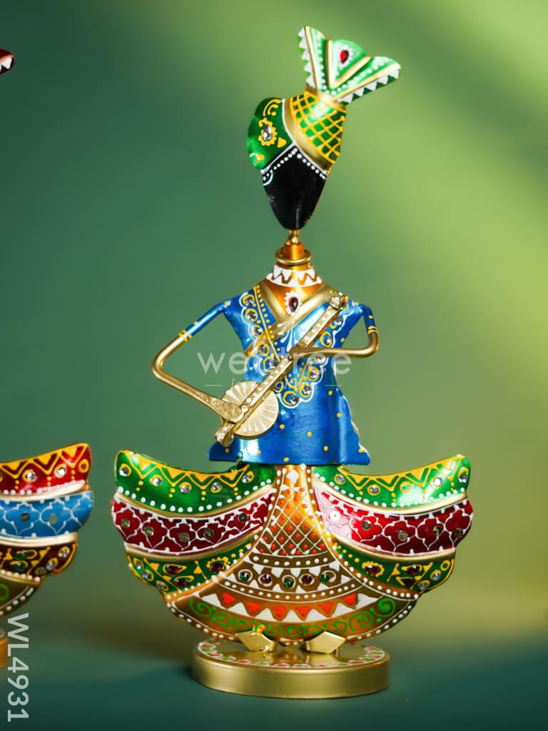 Metal Handpainted Musician - Set of 3 - WL4931