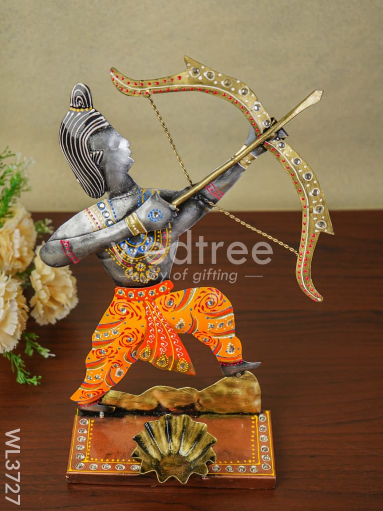 Metal Handpainted Ram T Light Holder - WL3727
