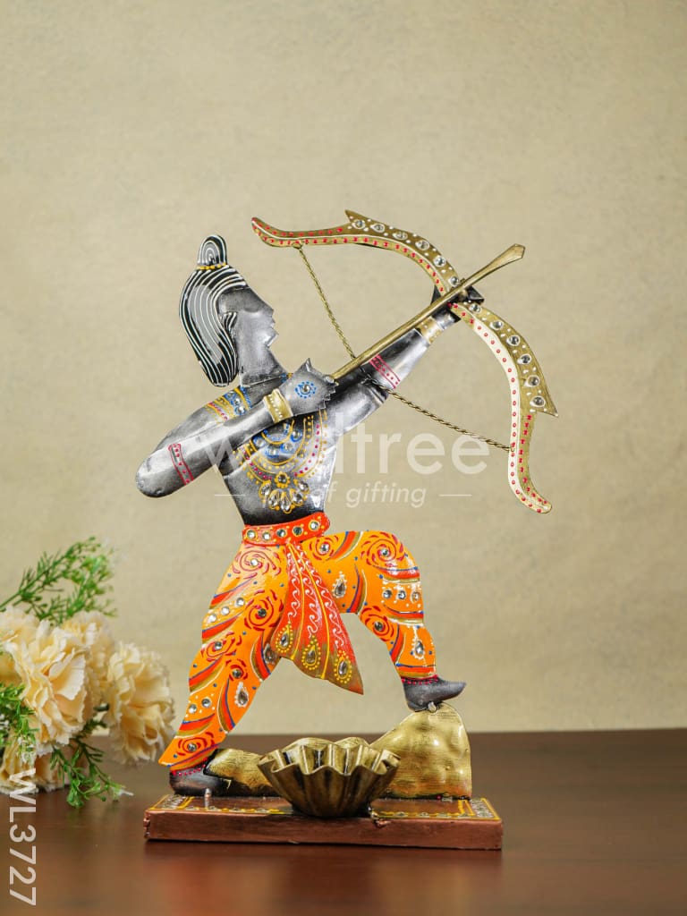 Metal Handpainted Ram T Light Holder - WL3727