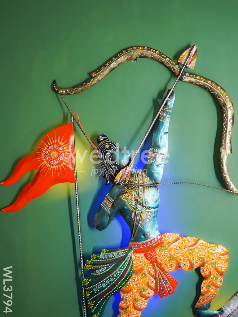 Metal Handpainted Ram Wall Hanging - WL3794