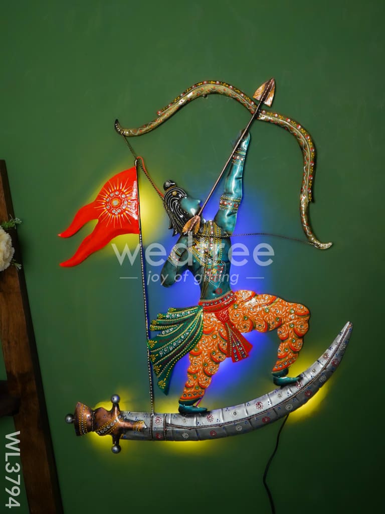 Metal Handpainted Ram Wall Hanging - WL3794