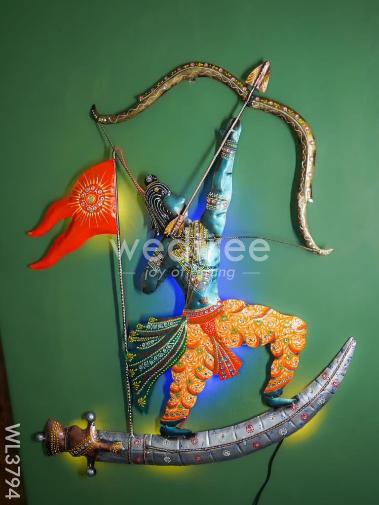 Metal Handpainted Ram Wall Hanging - WL3794