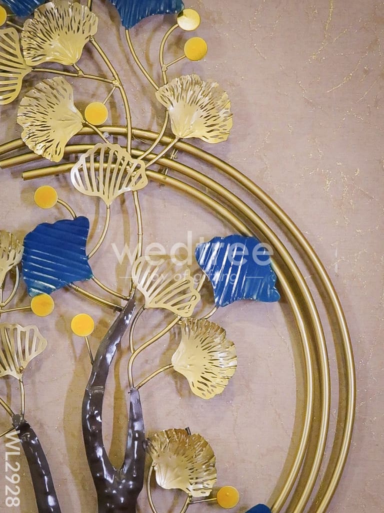 Metal Handpainted Tree in Ring - WL2928