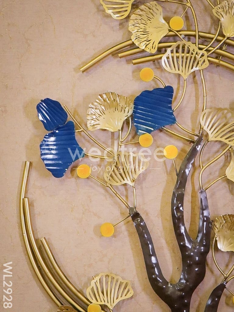 Metal Handpainted Tree in Ring - WL2928