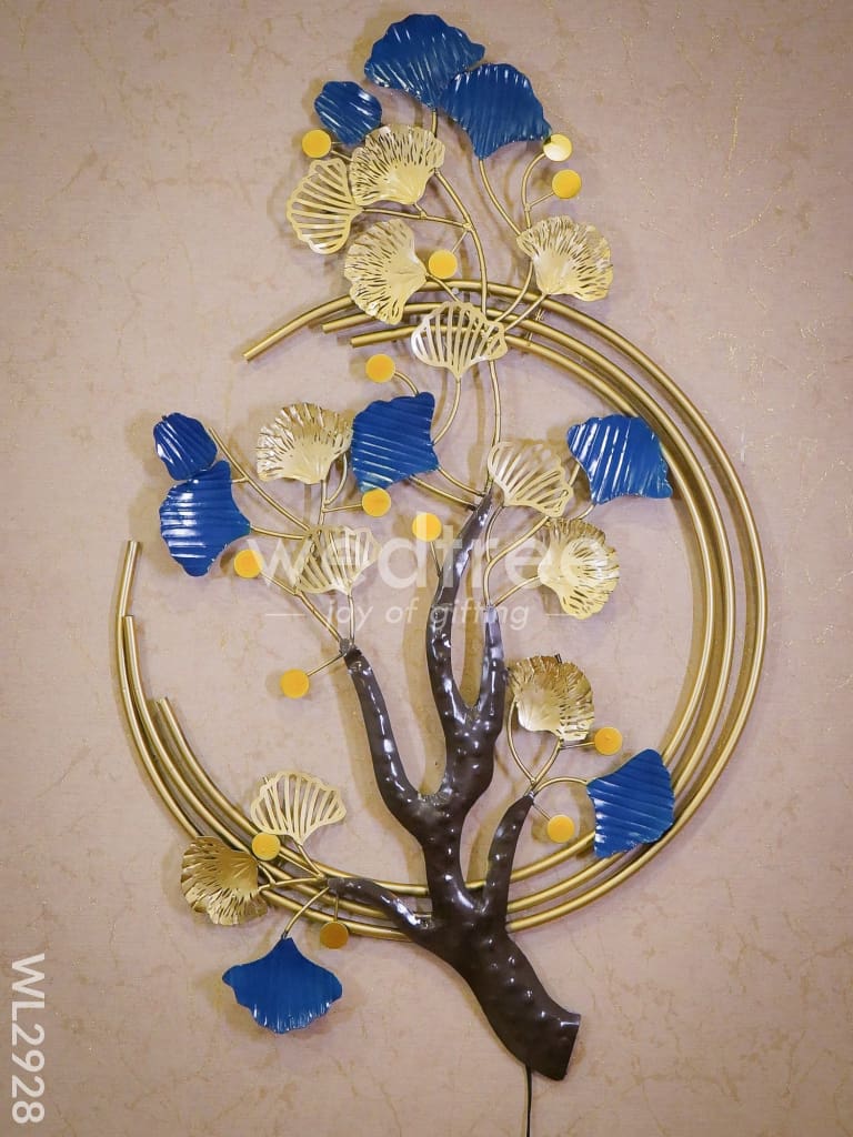 Metal Handpainted Tree in Ring - WL2928
