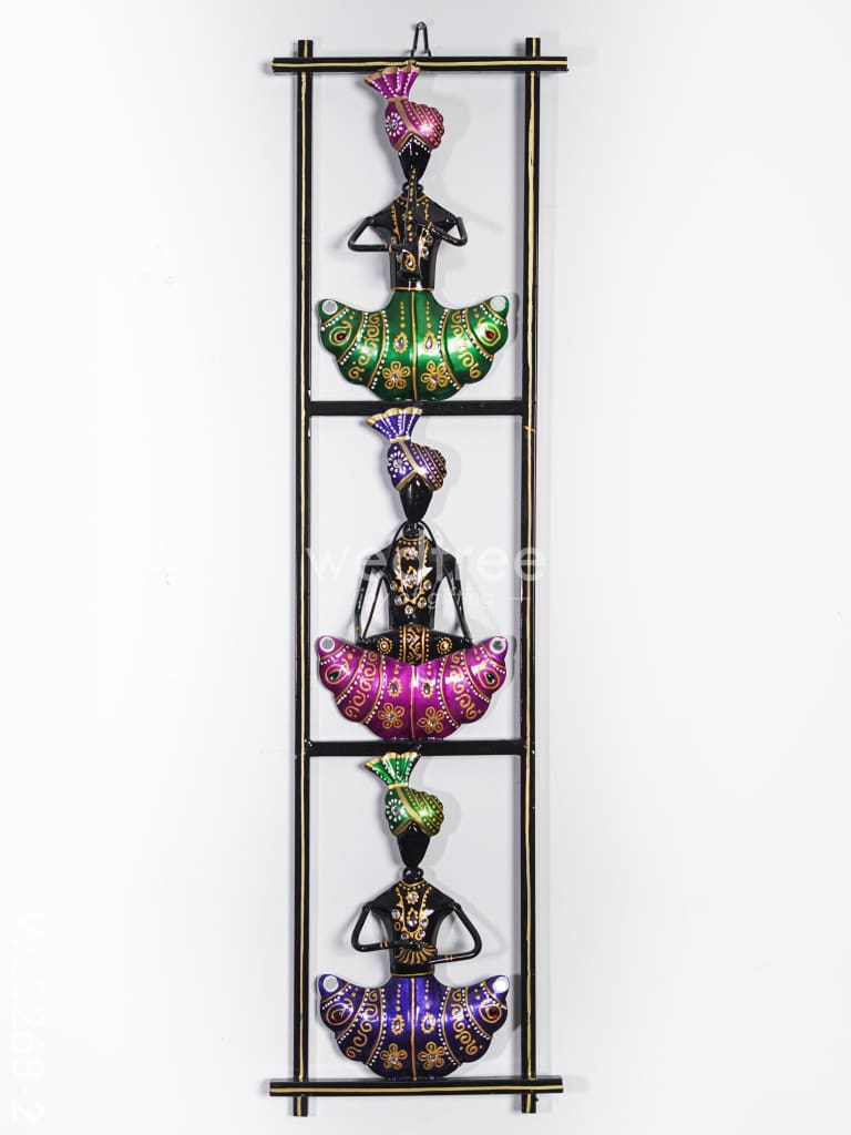 Metal Musicians Wall Hanging Panel - Black - WL0268-2