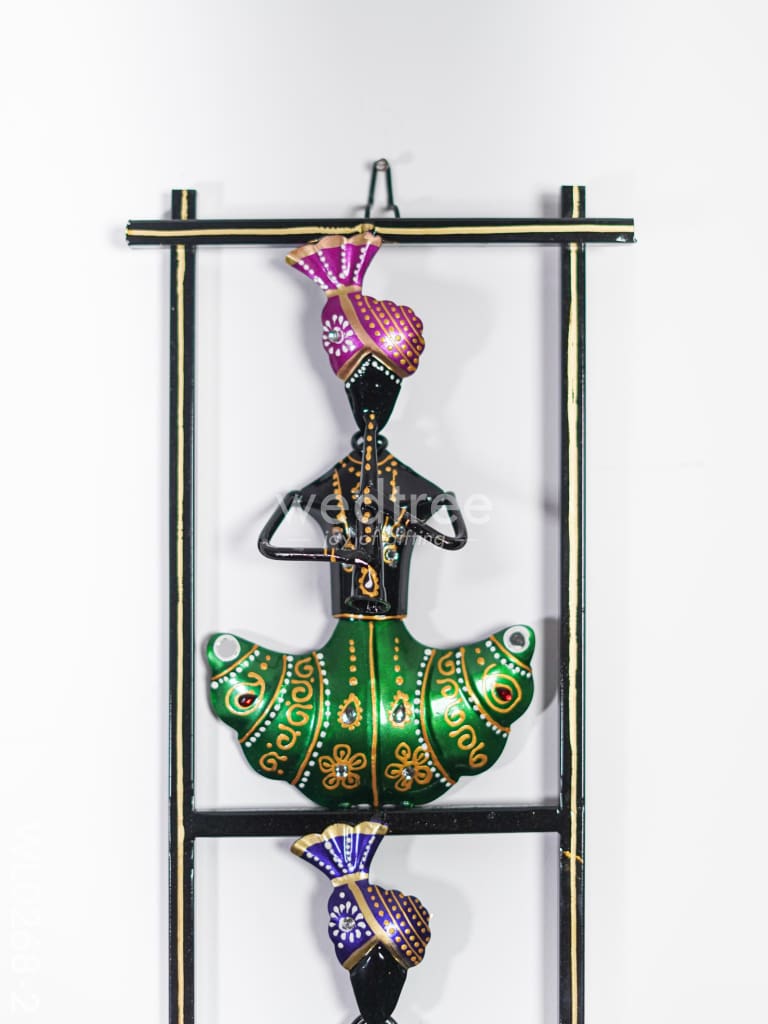 Metal Musicians Wall Hanging Panel - Black - WL0268-2
