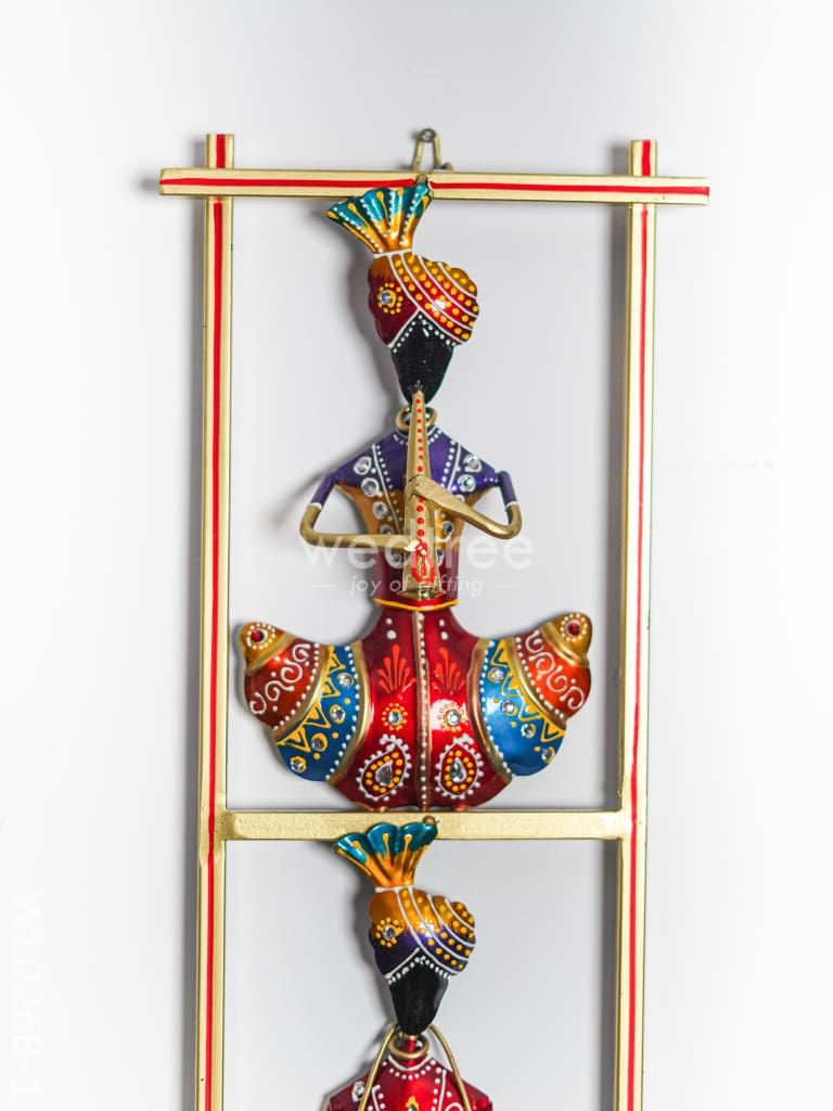 Metal Musicians Wall Hanging Panel - Gold - WL0268-1