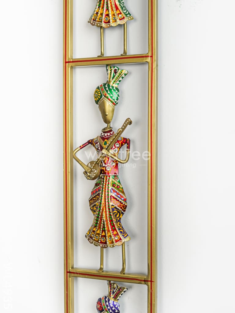 Metal Musicians Wall Hanging Panel - WL4935