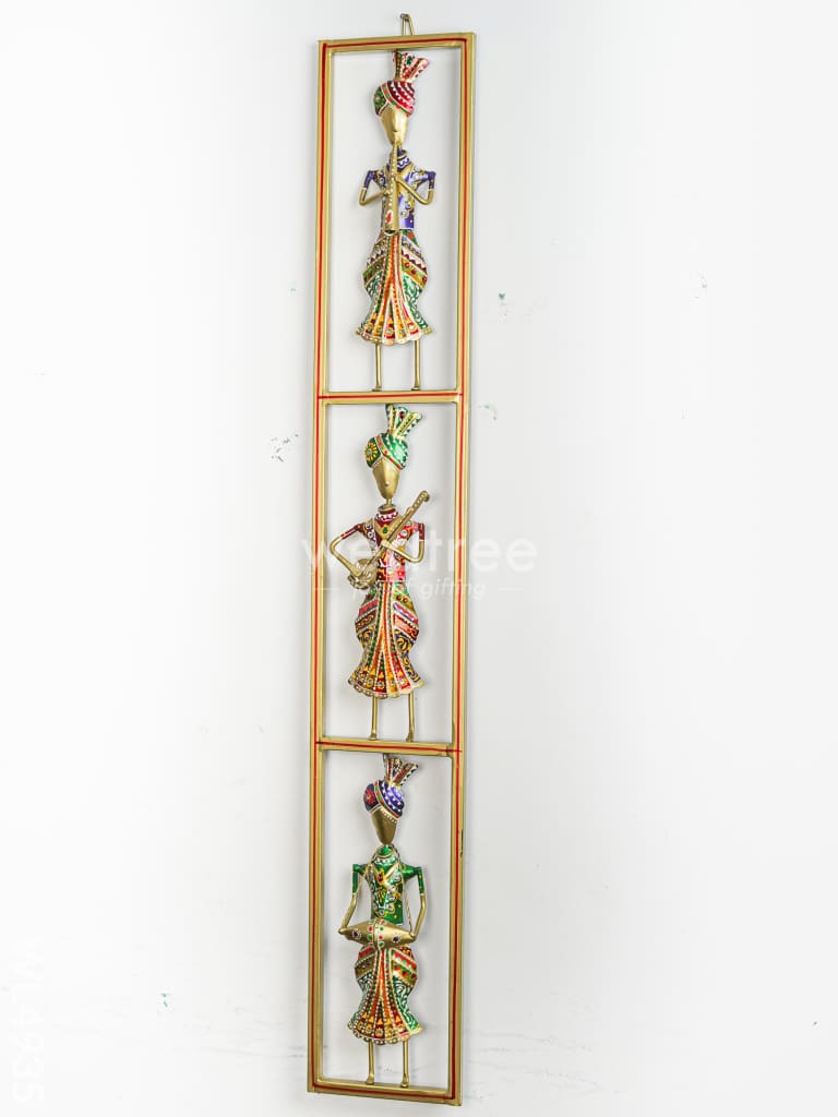 Metal Musicians Wall Hanging Panel - WL4935