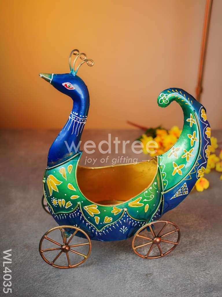 Metal Peacock Table Top - WL4035