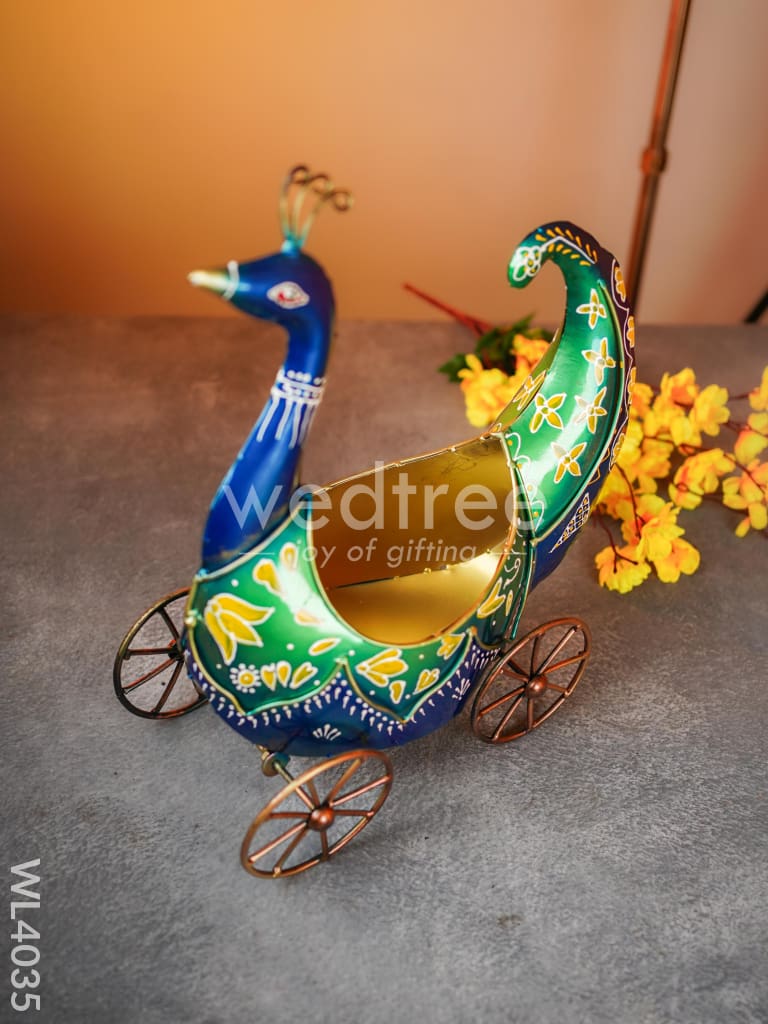 Metal Peacock Table Top - WL4035